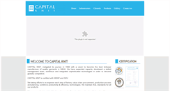 Desktop Screenshot of capitalknit.net